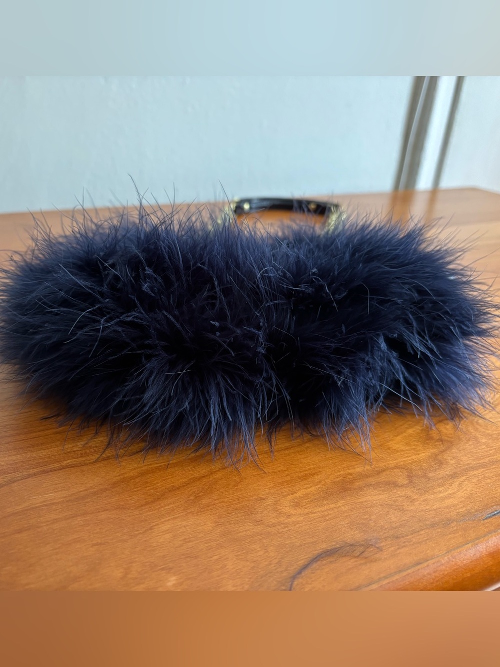 Coach Limited-Edition Poppy Ostrich Crossbody Feather Clutch - Picture 11 of 16